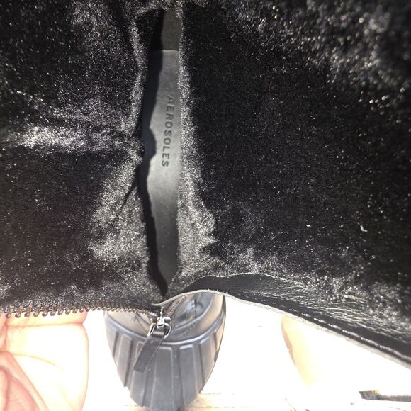 Aerosoles Solace Black Leather Ankle Booties 9M - Picture 9 of 9